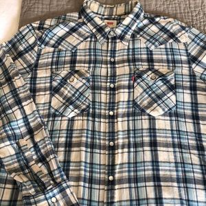 European Levi’s plaid flannel